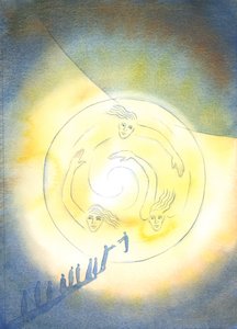通过洗礼，我们进入了圣三一的生活，2003年（纸上写有w - c） 作者 伊丽莎白王
