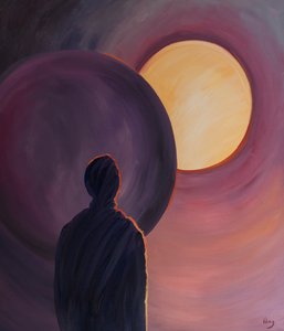通过热切的祈祷，我们让基督的光芒照进我们的生活，2001年（船上的油） 作者 伊丽莎白王