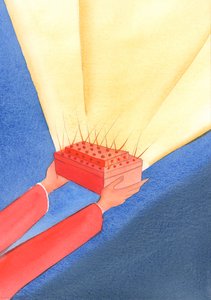 将基督的牺牲献给父亲就像是提供一个宝藏盒，盒子上的“钻石”使它更加美丽，这是我们悔改并原谅的罪过，2002年（纸上写有w - c） 作者 伊丽莎白王