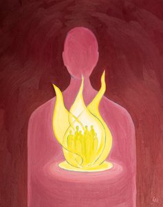 依靠上帝的爱，我们可以为心中所怀的那些人提供帮助和祈祷（2000年，船上有油） 作者 伊丽莎白王