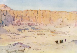Der-el-Bahri (彩色石版印刷) 作者 艾拉·杜甘蔗