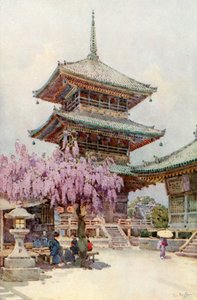 Wistaria, Kyomidzu（彩色石版画） 作者 艾拉·杜甘蔗