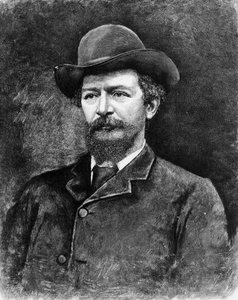 Algernon Charles Swinburne，雕刻照片（雕刻）（bw照片） 作者 艾略特和弗莱工作室