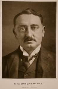 Rt Hon Cecil Rhodes，PC（sepia photo） 作者 艾略特和弗莱工作室