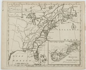 北美英国政府地图，由 J. Gibson 雕刻