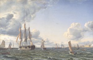 Valdemar "号班轮穿过海湾，进行新的荆棘航行。