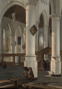 代尔夫特（Oft Kerk）的内部，大概是1650年。