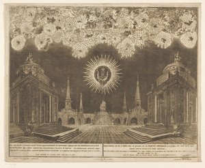 Vuurwerk in Moskou bij de viering van het einde van de Russisch-Turkse Oorlog，1775 年（第四幕）
Representation du Feu d