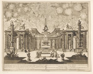 Vuurwerk in Moskou bij de viering van het einde van de Russisch-Turkse Oorlog，1775 年（第三幕）
Representation du Feu d