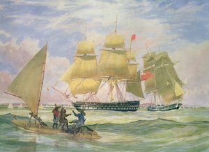 1829年，伯南布哥的HM船舶“恒河”和“蓝宝石”