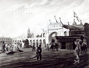 市场，由Daniel Havell（1785-1826）1820年刻 作者 Emeric Essex维达尔
