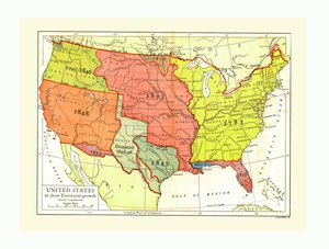 美国的增长图，c1910年代。