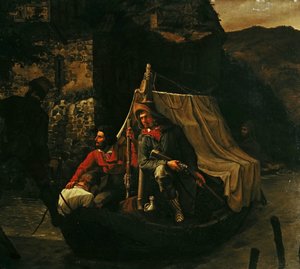 走私者，1830年。 作者 埃米尔·埃伯斯