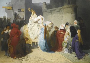 梅林介绍未来的亚瑟王，1873年 作者 埃米尔·约翰·劳弗