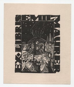 Ex Libris Emil Maurer（雕刻） 作者 