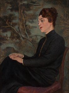 女士肖像 作者 埃米尔·奥尔里克（Emil Orlik）