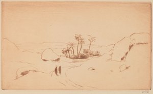 沙漠中的绿洲 作者 埃米尔·奥尔里克（Emil Orlik）