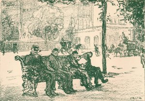 1898年在维多利亚大堤上 作者 埃米尔·奥尔里克（Emil Orlik）