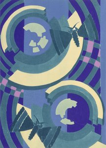 10 号图版，来自“Prismes”，1931 年之后（彩色平版印刷） 作者 埃米尔·阿兰·塞盖