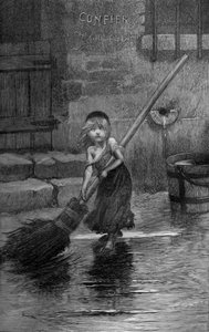 珂赛特，维克多-雨果的《悲惨世界》中的插图