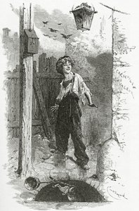 Gavroche，19世纪（bw雕刻）