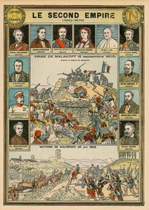 第二帝国1852年至1870年--1855年9月8日攻占马拉科夫--1859年6月24日索尔费里诺的胜利--埃米尔-奥利维尔，奥斯曼男爵，拿破仑三世，欧根尼女皇，教皇皮乌斯九世，马雷切尔-尼尔，维克多-伊曼纽尔（Victor Emmanuel）（Vittorio Emanuele）第二o 作者 Emile Antoine Bayard