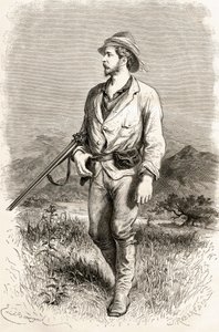 亨利·莫顿·斯坦利爵士，1878年出版的J.罗伯特镌刻的“手中的世界”插图 作者 埃米尔·安托万·贝亚德