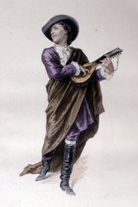 阿尔马维瓦伯爵，博马舍的《塞维利亚的理发师》（1732 - 1799）中的人物，创作于1773年。插图：埃米尔-巴亚尔。
