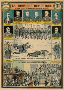 第三共和国及其1871年至1913年的总统--1871年公社--1871年5月28日，巴黎大主教达尔布瓦（Monsignor Darbois）与其他人质一起被枪决--1871年6月16日在众议院举行会议。"这里是巴黎的解放者 作者 埃米尔·安托万·贝亚德