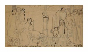 崇拜大山 作者 埃米尔·伯纳德（Emile Bernard）