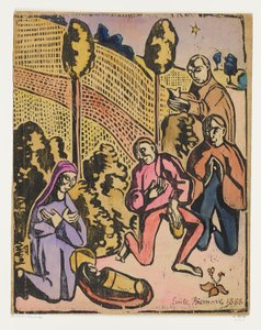 牧羊人的崇拜 作者 埃米尔·伯纳德（Emile Bernard）