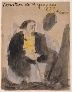 保罗-高更的漫画 作者 埃米尔·伯纳德（Emile Bernard）
