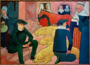 养猪市场 作者 埃米尔·伯纳德（Emile Bernard）