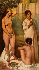 正在洗澡的费拉妇女 作者 埃米尔·伯纳德（Emile Bernard）
