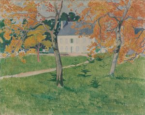 树丛中的房子 作者 埃米尔·伯纳德（Emile Bernard）