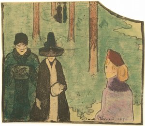 在森林里 作者 埃米尔·伯纳德（Emile Bernard）