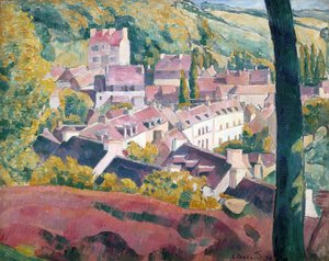 从爱情林看蓬阿文（布面油画） 作者 埃米尔·伯纳德（Emile Bernard）