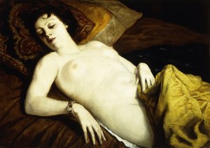 带手链的裸睡; Nu Couche au手链，1930年