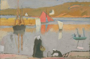 圣布里亚克港口，1887年 作者 埃米尔·伯纳德（Emile Bernard）