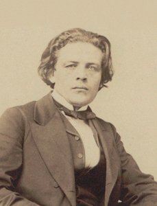 作曲家安东-鲁宾斯坦1829-1894年的画像，约1860-1870年。