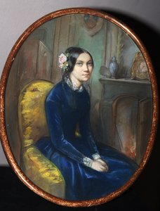 伊达利亚-波列蒂卡的肖像，1848年 作者 埃米尔·弗朗索瓦·德森