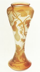 Vase from Nancy, France, c.1900 (coated, laminated and clouded glass)