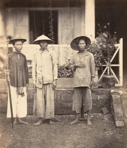 由马塔带领的囚犯，科钦纳州，1866年。 作者 埃米尔·格塞尔（Emile Gsell）