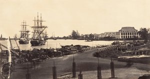 印象派旅馆的景色，1866年。