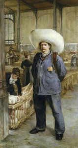 Les Halles 市场的搬运工 作者 埃米尔·亨利·布朗雄