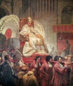 教皇8（1761年至1830年）在St.彼得在教宗御座，1829（见182515） 作者 埃米尔·让·霍勒斯·韦尔内