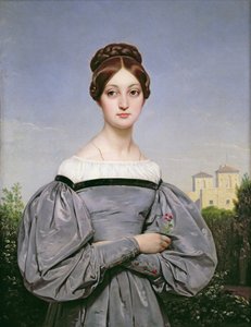 路易斯·韦尔内的肖像（1814-45）艺术家的女儿