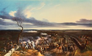 1814年2月11日，1822年，蒙米拉伊尔战役。 作者 埃米尔·让·霍勒斯·韦尔内