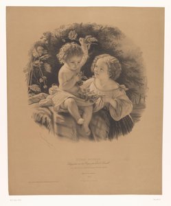 在户外玩耍的儿童
Les petits jardiniers（物品上的标题）
部分艺术家的研究（系列名称）
Études choisies（物上的系列名称） 作者 埃米尔·拉萨尔（Emile Lassalle）