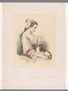 年轻女子训练哈巴狗
Faites le beau！(物品上的标题）
微型图案（系列名称）
微型图案（物品上的系列名称） 作者 埃米尔·拉萨尔（Emile Lassalle）